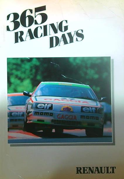 365 racing days 1986 - Paolo D'Alessio - copertina