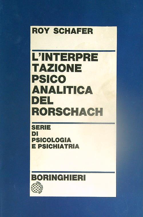 L' interpretazione psicoanalitica del Rorschach