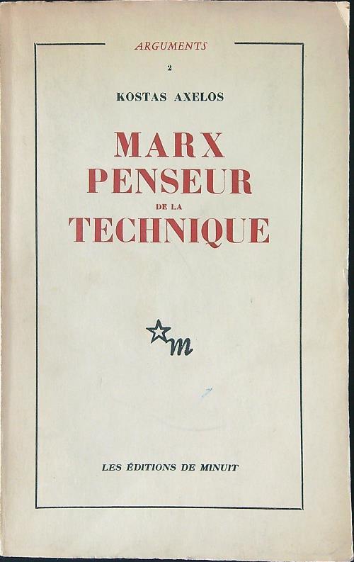 Marx penseur de la technique
