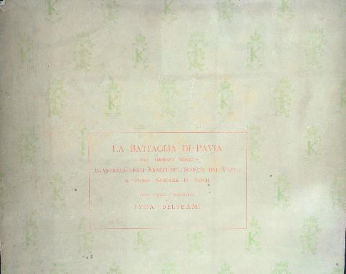 La  battaglia di Pavia - Luca Beltrami - copertina