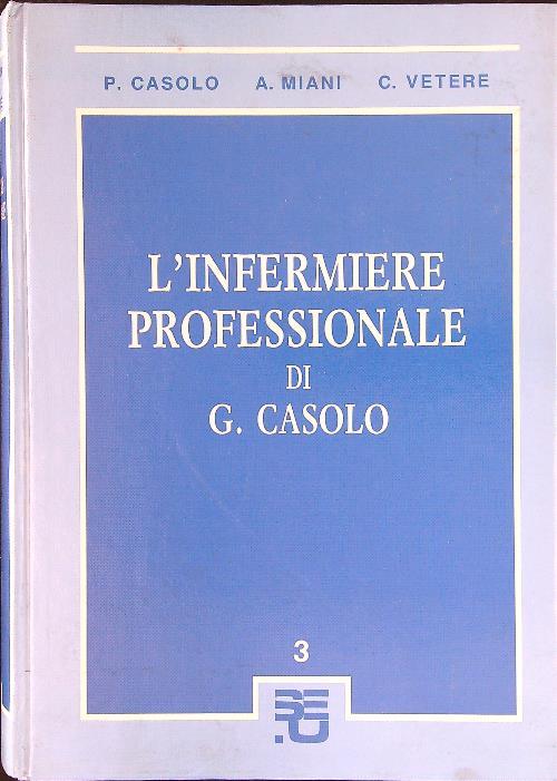L' infermiere professionale 3 vv - P. Casolo - copertina