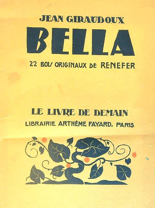 Bella - Jean Giraudoux - copertina