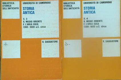 Storia Antica. Vol II. 3 e 4 tomo - copertina