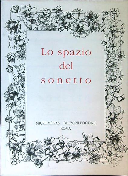 Lo  spazio del sonetto - copertina