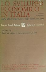 Lo sviluppo economico in Italia. Vol III