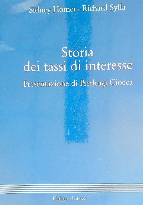 Storia dei tassi d'interesse