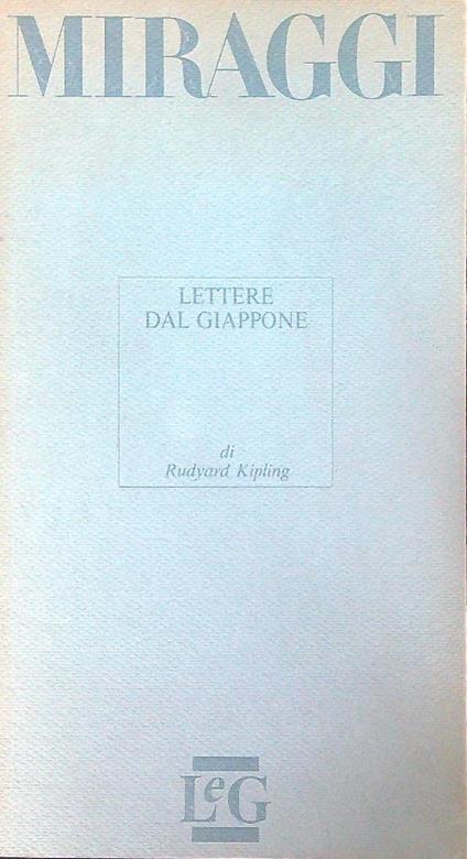 Lettere dal Giappone - Rudyard Kipling - copertina