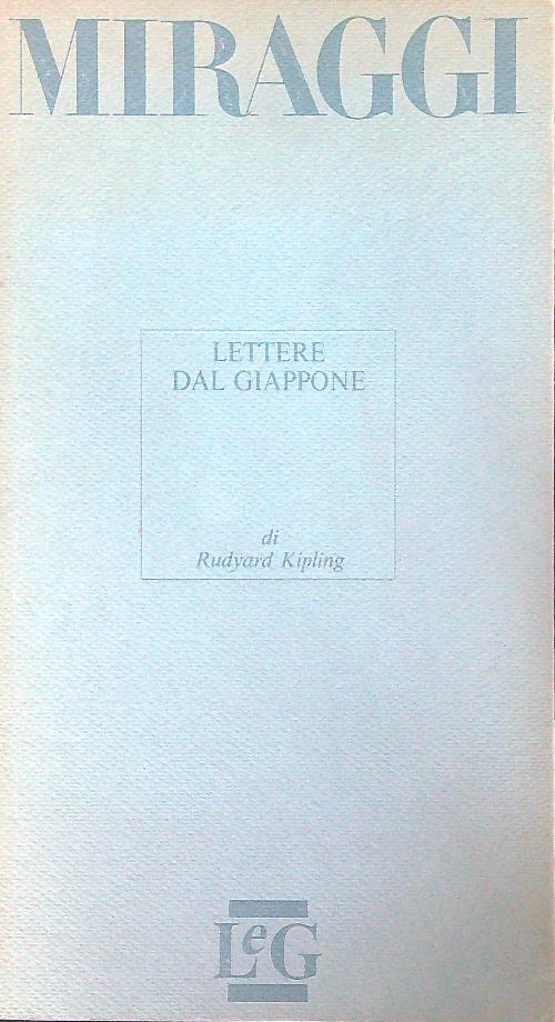 Lettere dal Giappone - Rudyard Kipling - copertina