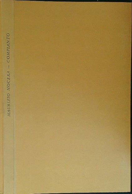 Compianto - Maurizio Nocera - copertina