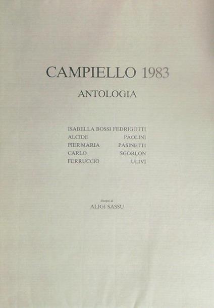 Campiello 1983 Antologia - Aligi Sassu - copertina