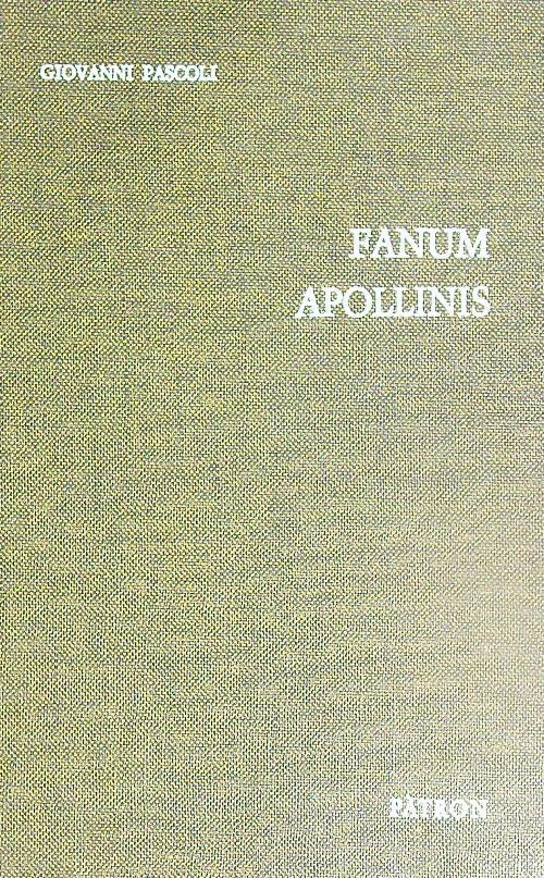 Fanum Apollinis - Giovanni Pascoli - copertina