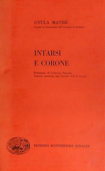 Intarsi e corone  - Gyula Mathè - copertina