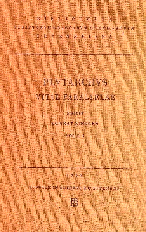 Plutarchus Vitae Parallelae. Vol II/2