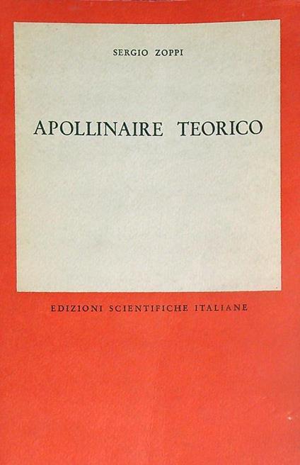 Apollinaire teorico - Sergio Zoppi - copertina