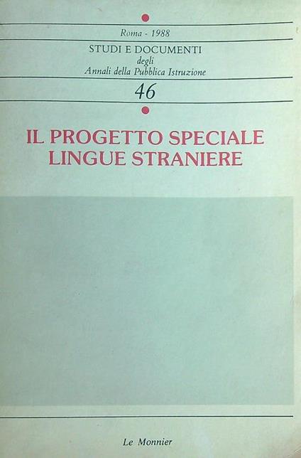 Il progetto speciale lingue straniere - copertina