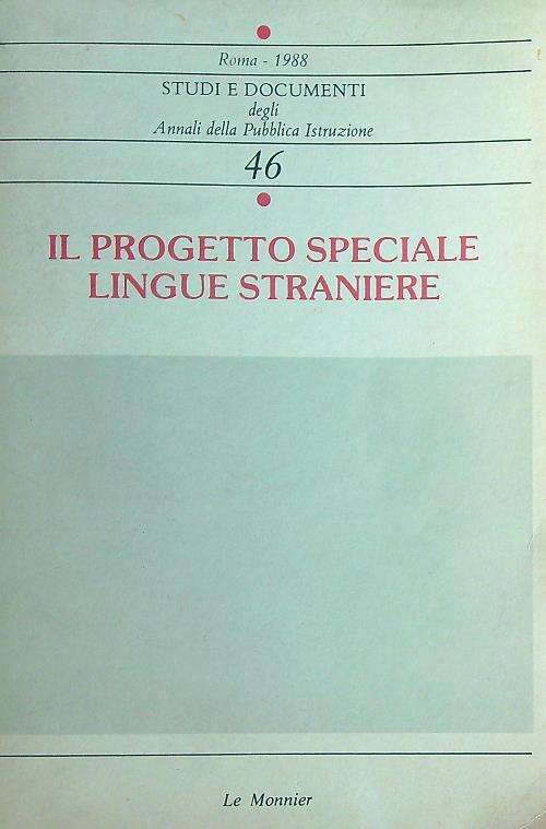 Il progetto speciale lingue straniere - copertina