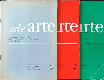 Sele Arte n. 1-2-3/1952 - copertina