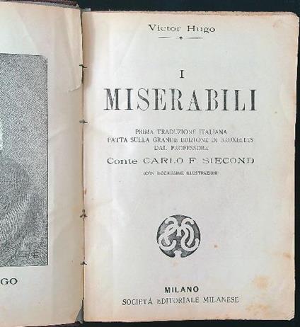 I miserabili - Victor Hugo - copertina