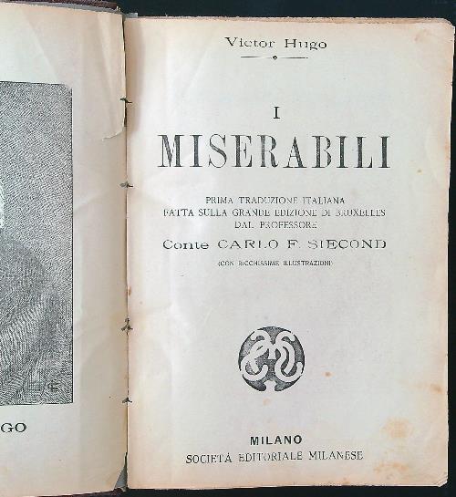 I miserabili - Victor Hugo - copertina
