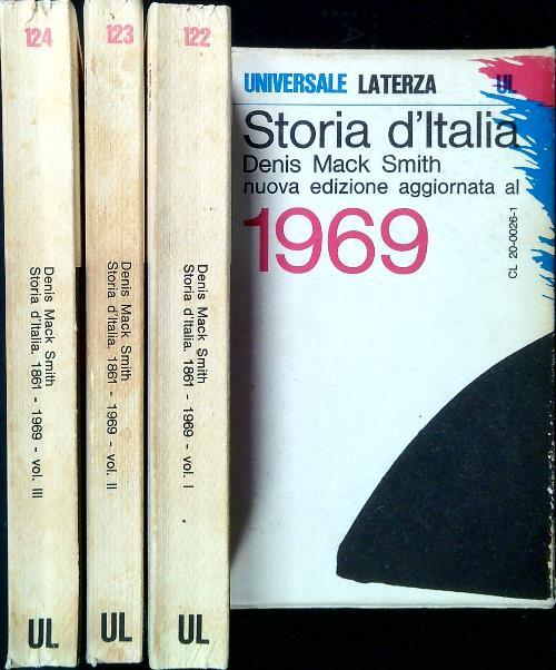 Storia d'Italia 1861-1969. 3 Volumi