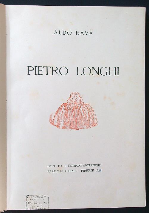 Pietro Longhi - Aldo Rava' - copertina