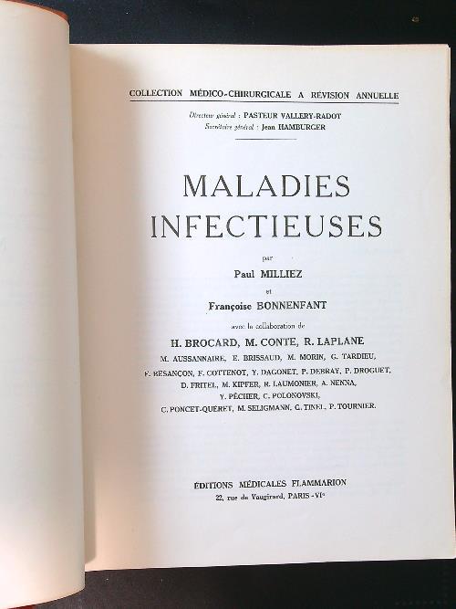 Maladies infectieuses - Paul Milliez - copertina
