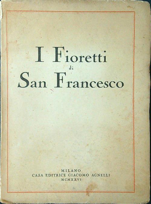 I fioretti di San Francesco - Casolini - copertina