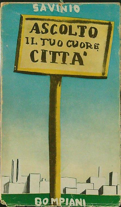 Ascolto il tuo cuore città - Savinio - copertina