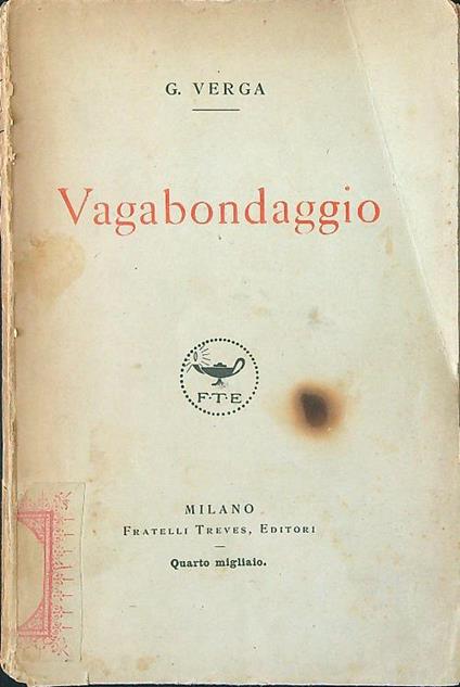 Vagabondaggio - Giovanni Verga - copertina