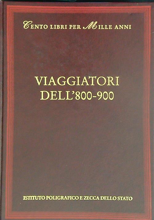 Viaggiatori dell'800-900  - Lorenzo Mondo - copertina