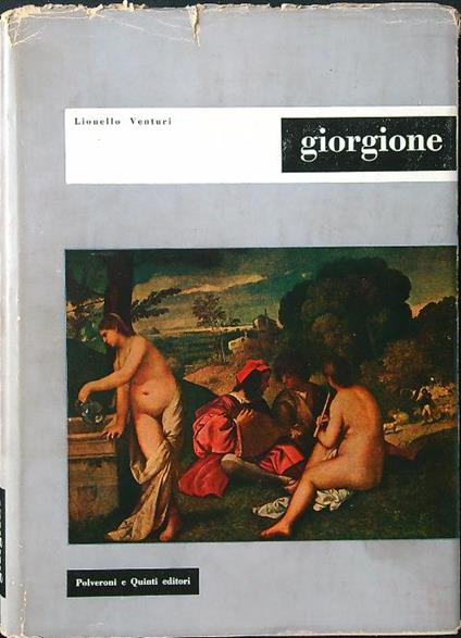 Giorgione - Lionello Venturi - copertina