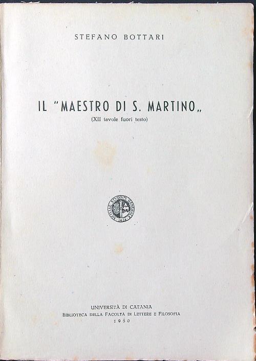 Il Maestro di S. Martino - Stefano Bottari - copertina