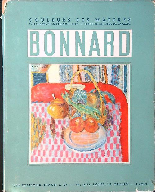 Bonnard - Jacques De Laprade - copertina