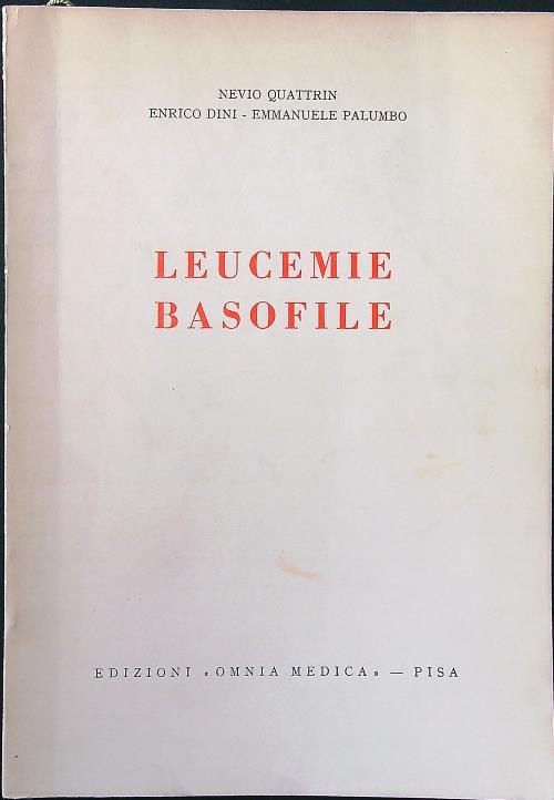 Leucemie basofile - Quattrin - copertina