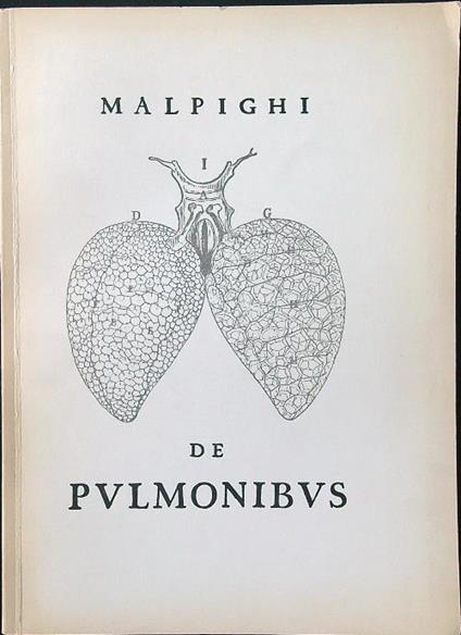 De pulmonibus - Marcello Malpighi - copertina