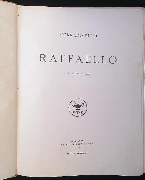 Raffaello - Corrado Ricci - copertina