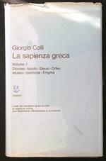 La sapienza greca vol. I