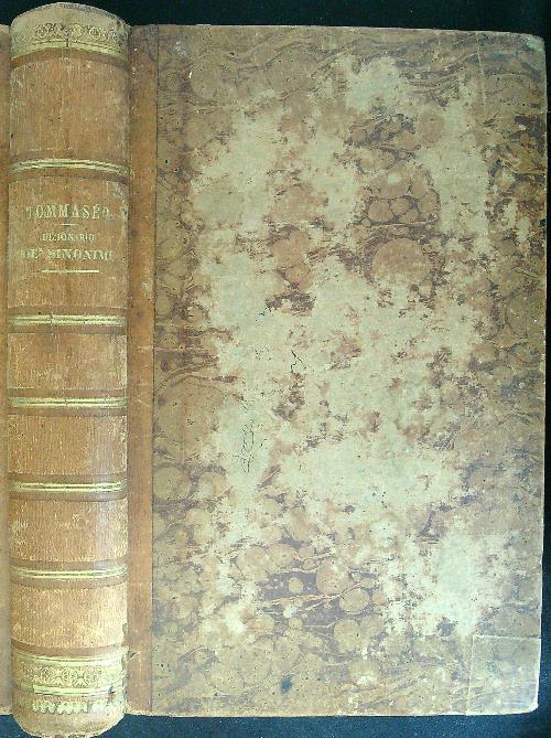 Dizionario dè sinonimi - N. Tommaseo - copertina
