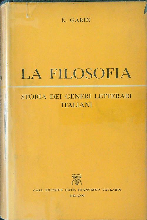 La  filosofia Vol 2 - E. Garin - copertina