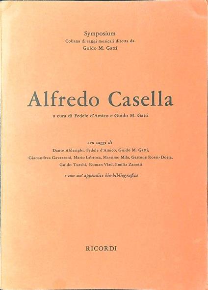 Alfredo Casella - d'Amico - copertina