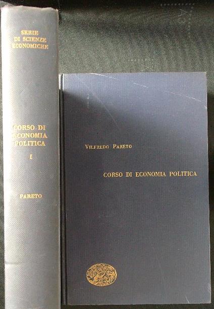 Corso di economia politica 2 voll. - Vilfredo PAreto - copertina