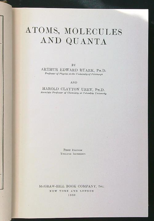 Atoms molecules and quanta