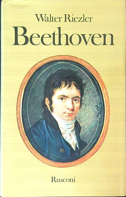 Beethoven - Walter Riezler - copertina