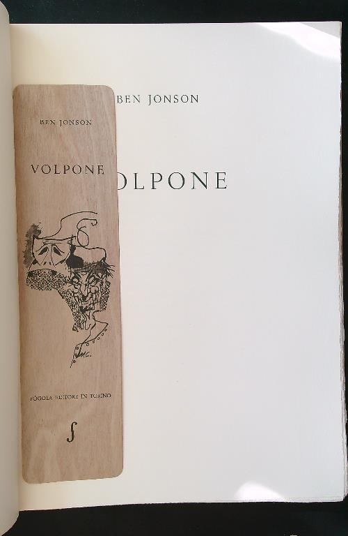 Volpone - Ben Jonson - copertina