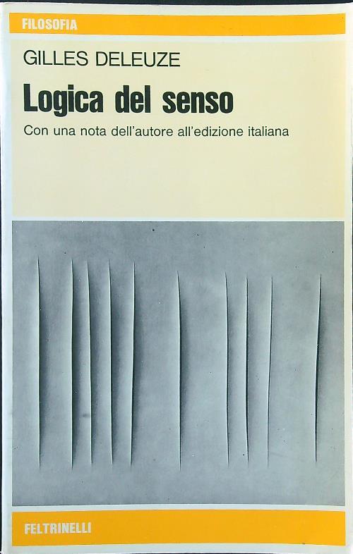Logica del senso - Gilles Deleuze - copertina