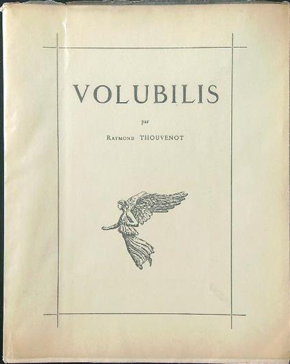Volubilis - Raymond Thouvenot - copertina