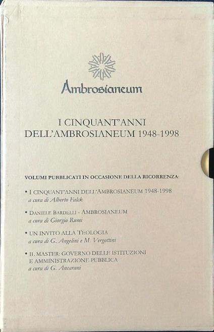 i cinquant'anni dell'Ambrosianeum 1948-1998 - 4 voll. - copertina
