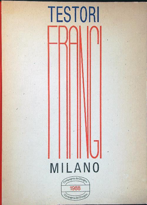 Frangi - Giovanni Testori - copertina