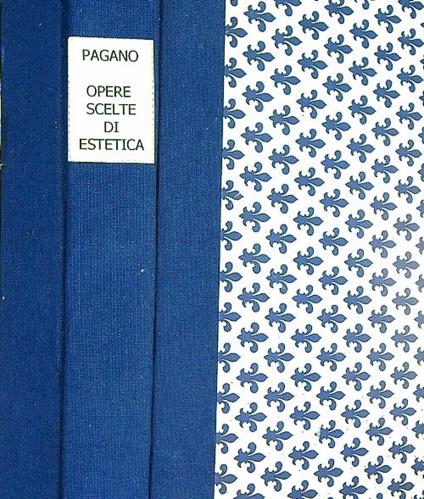 Opere scelte di Estetica - Mario Pagano - copertina