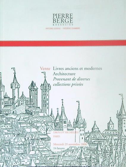 Livres anciens et modernes architecture 29 nov 2006 - copertina